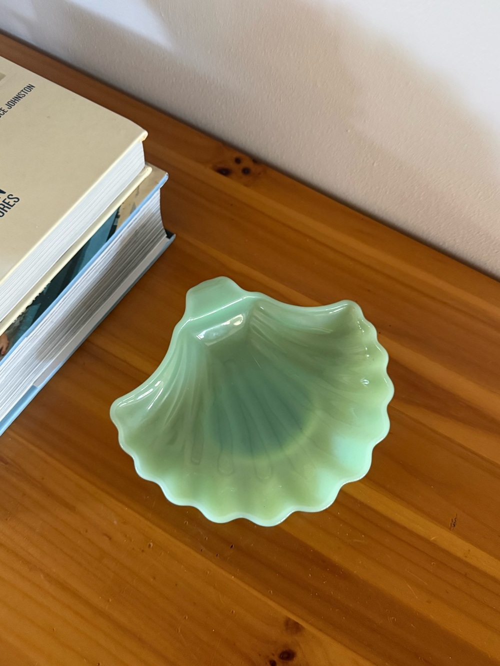 Vintage Seafoam Green Seashell Dish